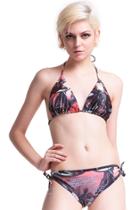 Romwe Catgirl Print Bikini