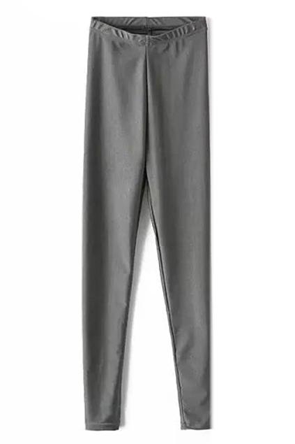 Romwe Slim Sheer Grey Leggings