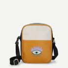 Romwe Eye Print Color-block Crossbody Bag