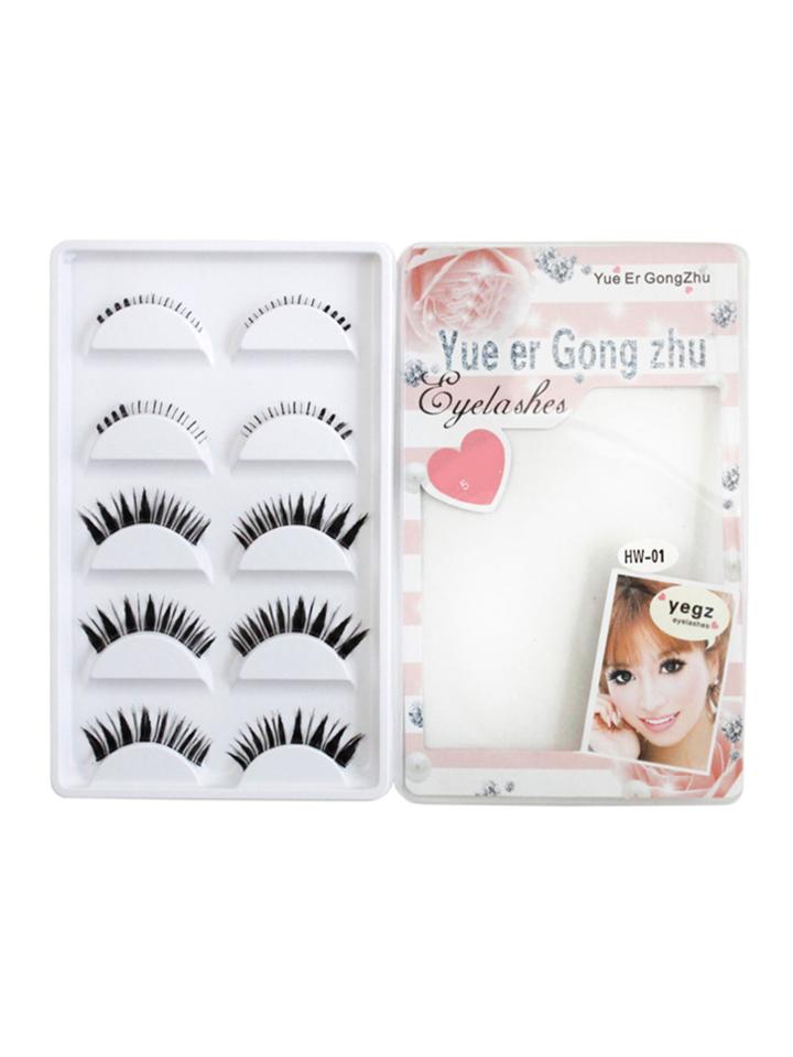 Romwe Multi Shaped False Eyelashes Set