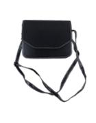 Romwe Black Pu Leather Shoulder Bag