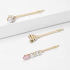 Romwe Faux Pearl Decorated Bobby Pin 3pack