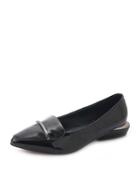 Romwe Pointed Toe Patent Leather Loafers