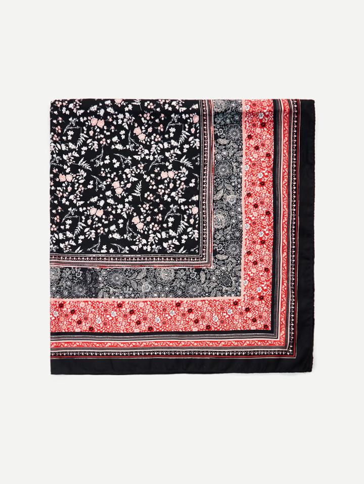 Romwe Calico Print Scarf