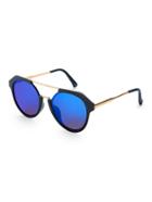 Romwe Top Bar Flash Lens Sunglasses