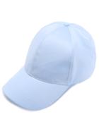 Romwe Light Blue Satin Baseball Cap