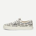 Romwe Letter Print Lace-up Front Sneakers