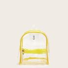 Romwe Clear Backpack With Inner Multi Purse
