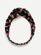 Romwe Heart Print Twist Turban Headband