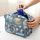 Romwe Flower Print Cosmetic Storage Bag