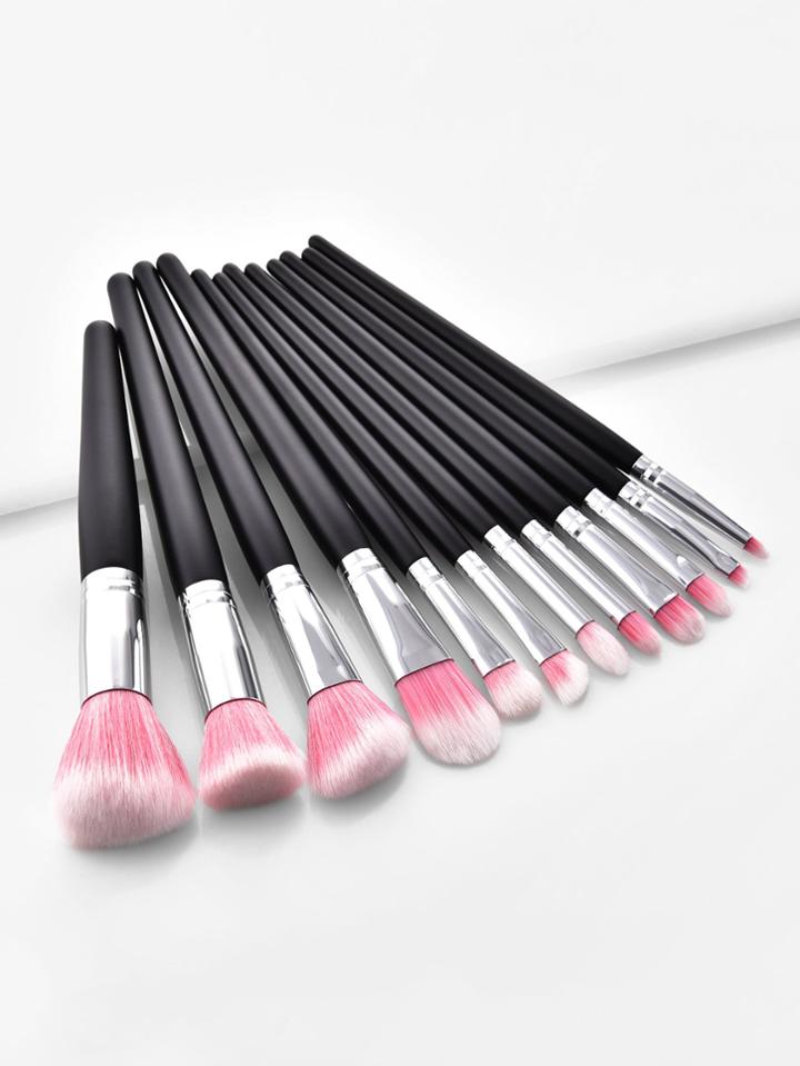 Romwe Two Tone Handle Professional Makeup Brush 12pcs