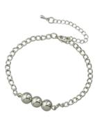 Romwe Silver Latest Design Chain Link Bracelets Set