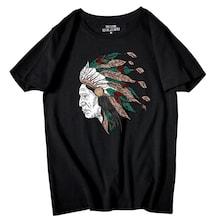 Romwe Guys Figure Print Tee