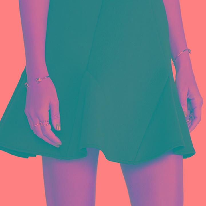 Romwe High Waist Flouncing Skirt