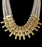 Romwe Gold Multilayers Geometric Necklace