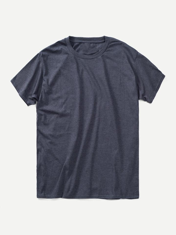 Romwe Solid Basic Tee