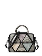 Romwe Geometric Patchwork Studs Bag