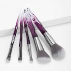 Romwe Ombre Handle Makeup Brush 5pack