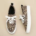 Romwe Leopard Lace-up Sneakers