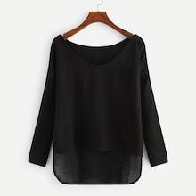 Romwe High-low Sweater