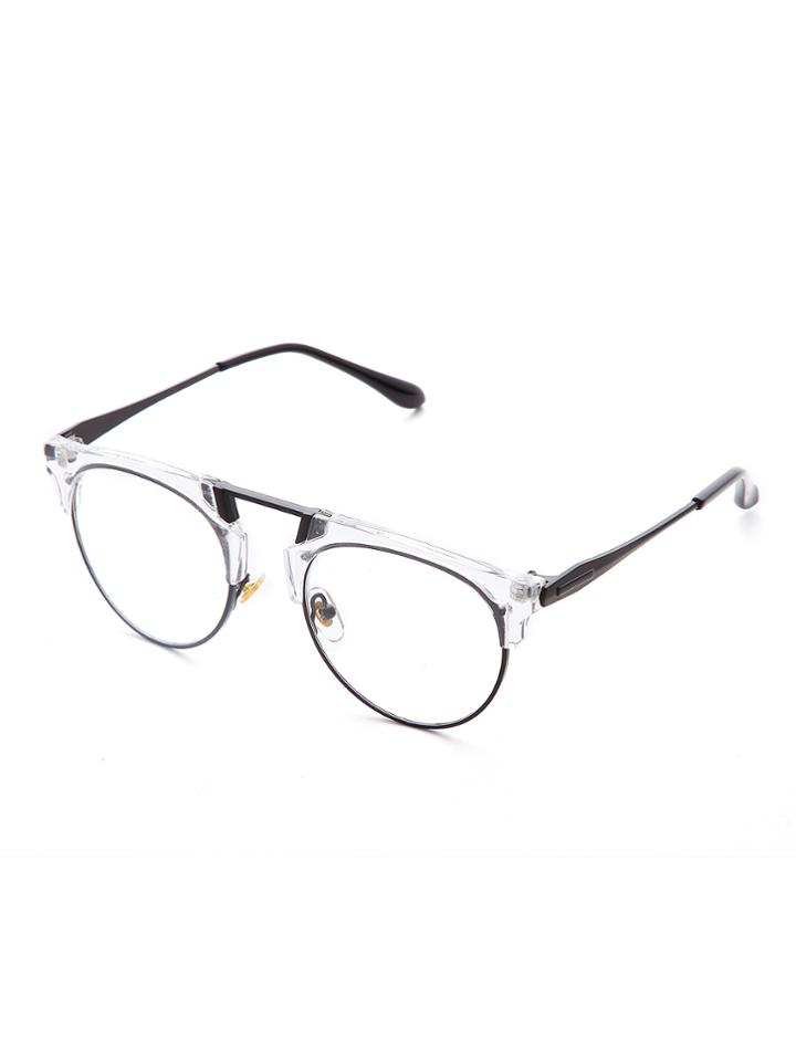 Romwe Clear Frame Clear Lens Retro Style Glasses