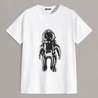Romwe Guys Robot Print Tee