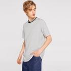 Romwe Guys Short Sleeve Pinstripe Tee
