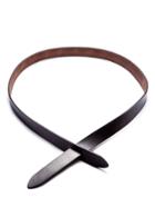 Romwe Black Faux Leather Cross Simple Belt