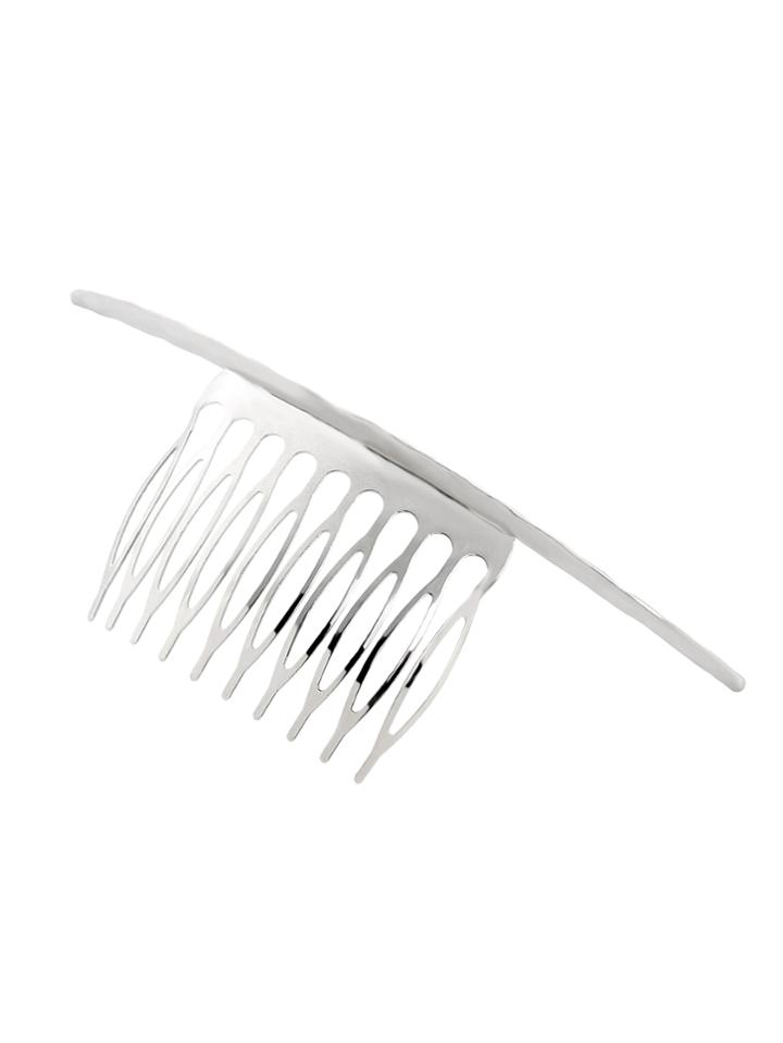 Romwe Silver Crescent Hair Comb