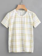 Romwe Checked Tee