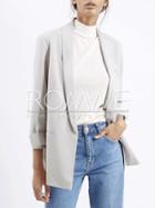Romwe Grey Long Sleeve Pockets Blazer