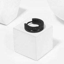 Romwe Men Plain Hoop Earring 1pc