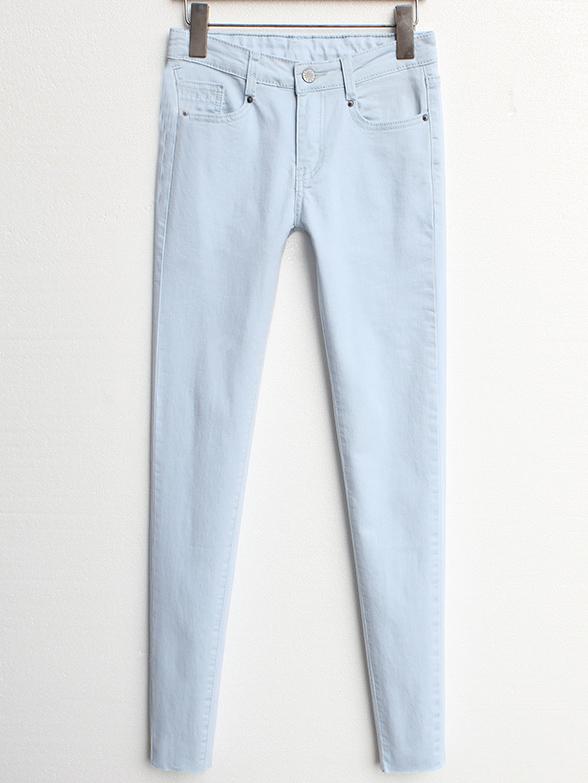 Romwe Light Wash Skinny Jeans