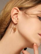 Romwe Heart Design Through Earrings