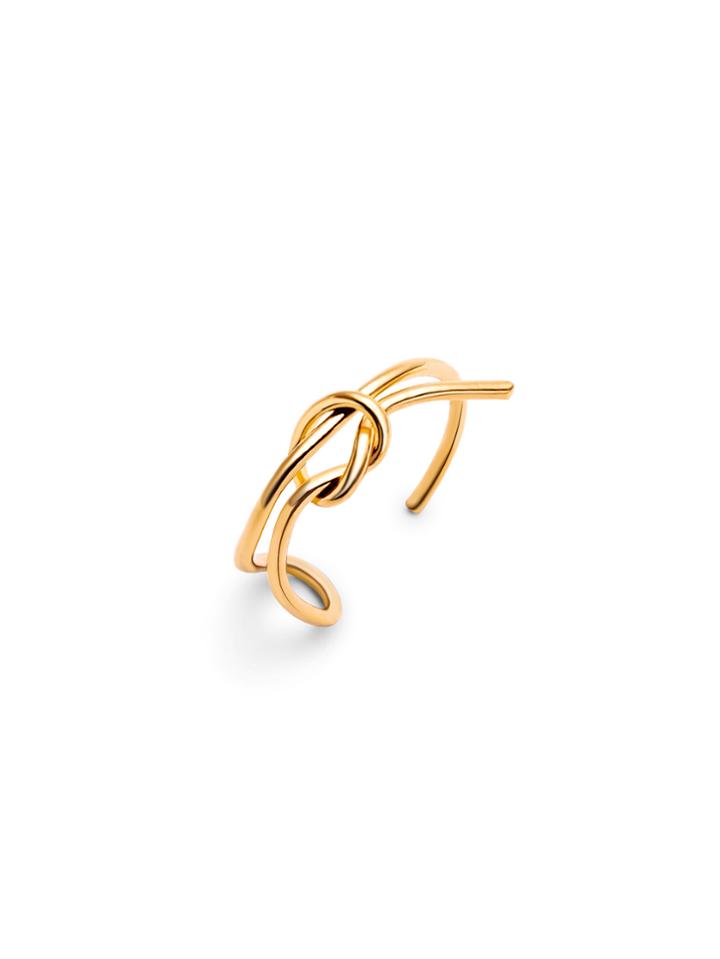 Romwe Gold Plated Minimalist Wrap Ring
