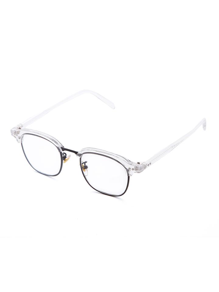 Romwe Half Frame Clear Design Glasses