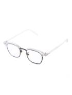 Romwe Half Frame Clear Design Glasses