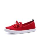 Romwe Lace Up Low Top Canvas Sneakers