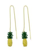 Romwe Pineapple Shape Long Earrings
