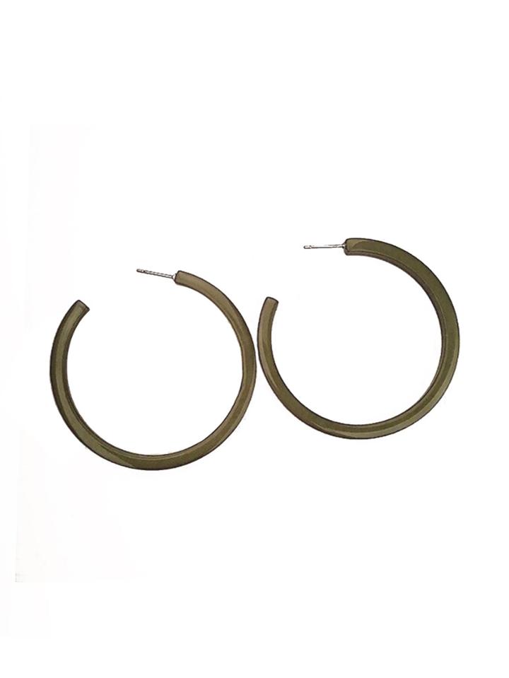 Romwe Slim Hoop Earrings