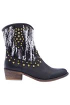 Romwe Romwe Black Crochet Beau Boots