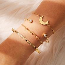 Romwe Moon & Flash Decor Bracelet 4pcs