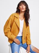 Romwe Exaggerate Sleeve Asymmetric Zip Biker Jacket