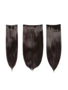 Romwe Plum Clip In Straight Hair Extension 3pcs