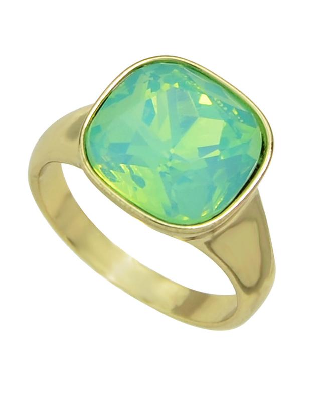 Romwe Gemstone Big Ring For Women