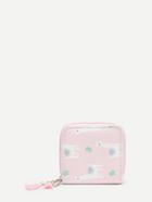Romwe Tassel Detail Alpaca Cartoon Print Pu Wallet