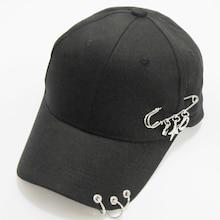Romwe Ring & Pin Detail Baseball Cap