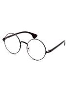 Romwe Matte Black Frame Clear Lens Glasses