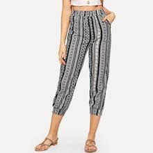 Romwe Random Geo Print Pants