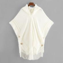 Romwe Fringe Button Detail Hoodie Jumper